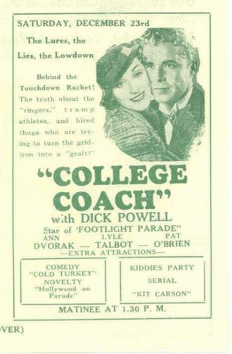 College Coach (movie 1933)
