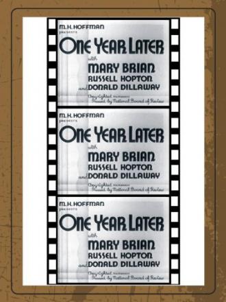 One Year Later (movie 1933)